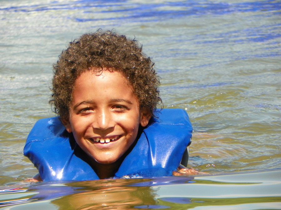 child-in-water
