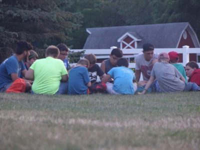 Family group of boys