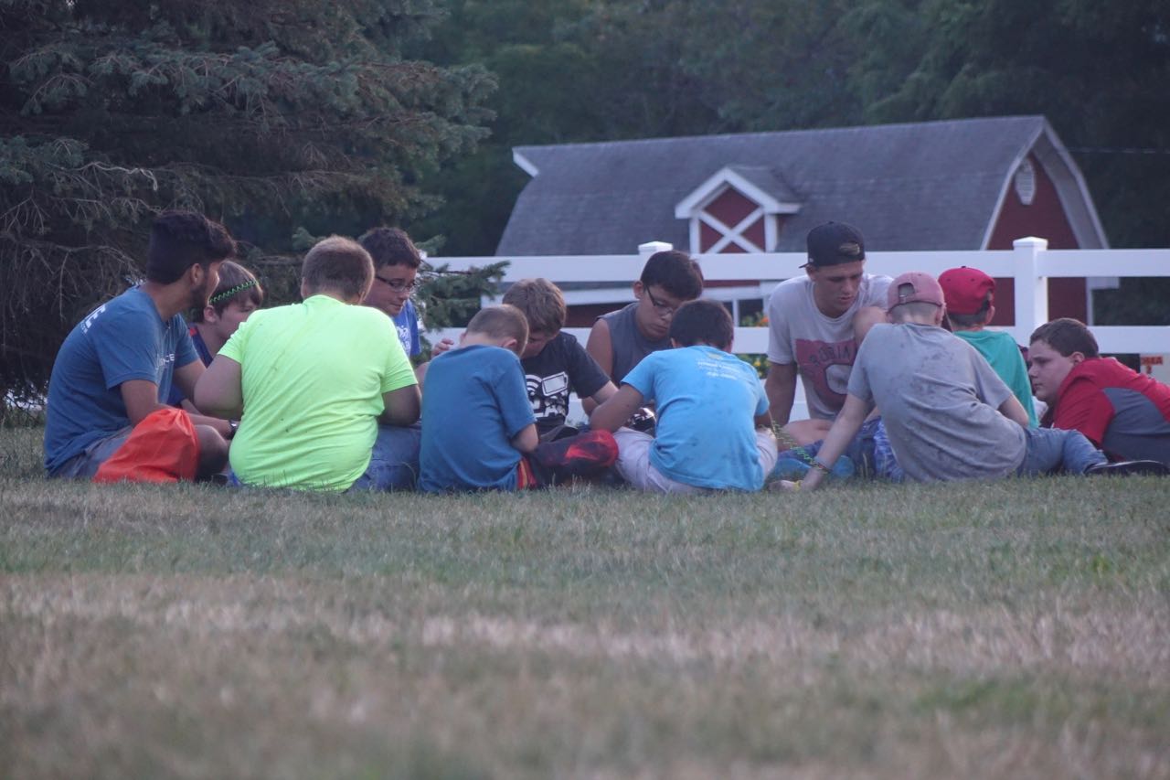 Family group of boys